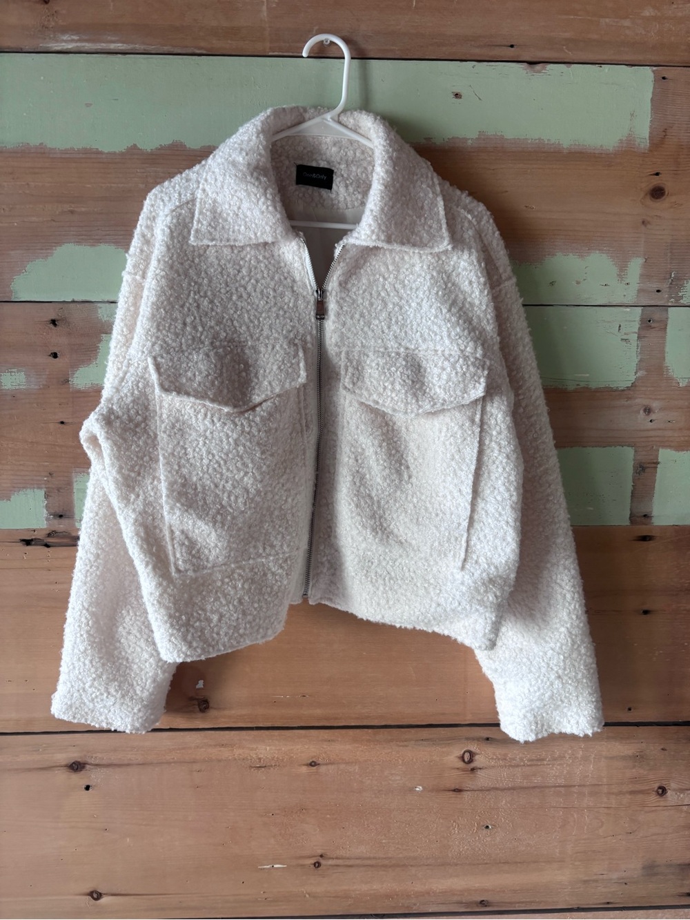 Cozy Cream Sherpa Zip Jacket
